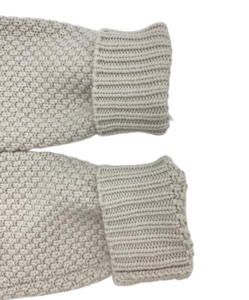 STONE ISLAND（ストーンアイランド）STONE ISLAND (ストーンアイランド) ワッフルニットセーター　ウール・カシミア混　Ghost Piece（ゴーストピース）　 ベージュ サイズ:XLの古着・服飾アイテム