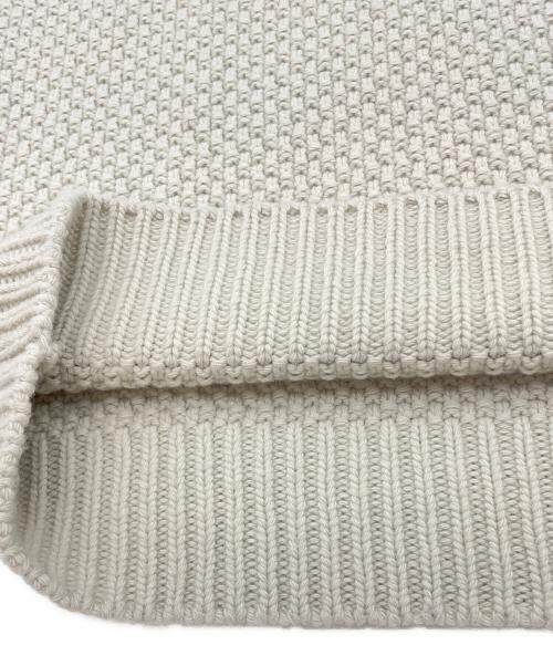 STONE ISLAND（ストーンアイランド）STONE ISLAND (ストーンアイランド) ワッフルニットセーター　ウール・カシミア混　Ghost Piece（ゴーストピース）　 ベージュ サイズ:XLの古着・服飾アイテム