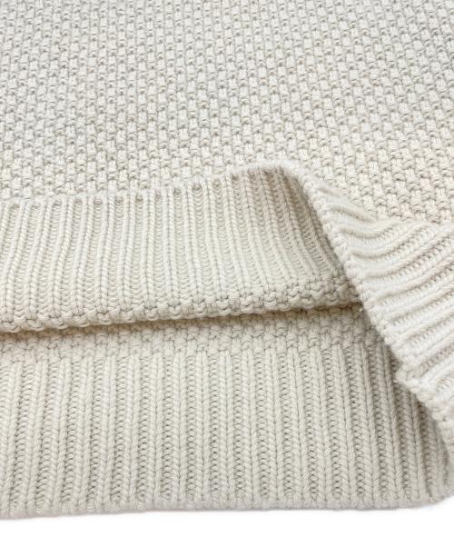 STONE ISLAND（ストーンアイランド）STONE ISLAND (ストーンアイランド) ワッフルニットセーター　ウール・カシミア混　Ghost Piece（ゴーストピース）　 ベージュ サイズ:XLの古着・服飾アイテム