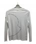MONCLER (モンクレール) マーク型ロゴ クルーネック 長袖 Tシャツ ホワイト サイズ:表記なし：15000円