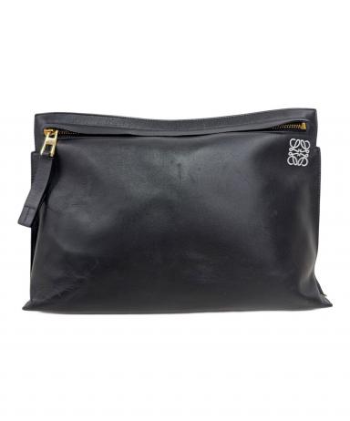 中古・古着通販】LOEWE (ロエベ) クラッチバッグ アナグラム ブラック