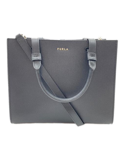 FURLA（フルラ）FURLA (フルラ) 2WAYハンドバッグ ブラックの古着・服飾アイテム