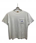 HUMAN MADEヒューマンメイド）の古着「HEART POCKET T-SHIRT（ハート ポケット Tシャツ）」｜ホワイト
