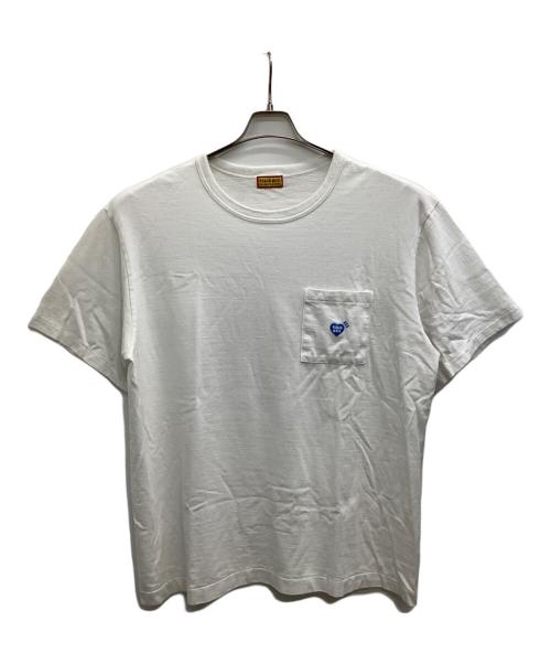 HUMAN MADE（ヒューマンメイド）HUMAN MADE (ヒューマンメイド) HEART POCKET T-SHIRT（ハート ポケット Tシャツ） ホワイト サイズ:2XLの古着・服飾アイテム