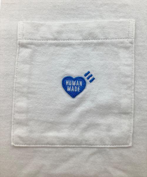 HUMAN MADE（ヒューマンメイド）HUMAN MADE (ヒューマンメイド) HEART POCKET T-SHIRT（ハート ポケット Tシャツ） ホワイト サイズ:2XLの古着・服飾アイテム