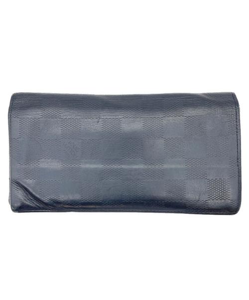 LOUIS VUITTON（ルイ ヴィトン）LOUIS VUITTON (ルイ ヴィトン) ポルトフォイユ・ブラザ　2つ折り財布 ブラックの古着・服飾アイテム