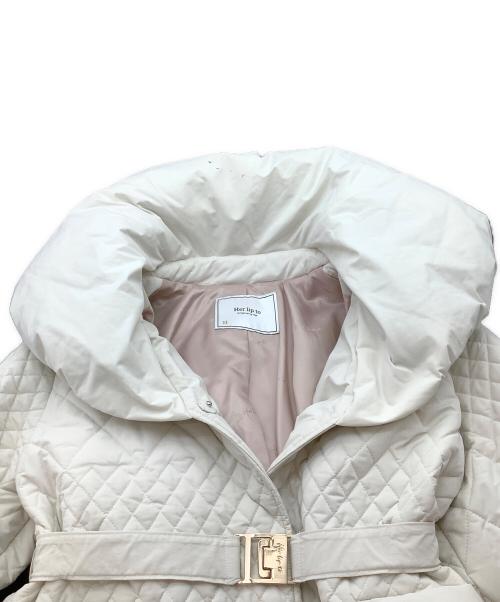 HER LIP TO（ハーリップトゥ）HER LIP TO (ハーリップトゥ) Madison Quilted Short Coat ホワイト サイズ:Mの古着・服飾アイテム