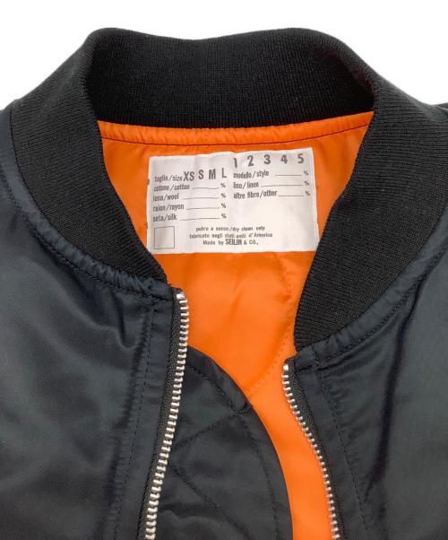 HOLLYWOOD RANCH MARKET（ハリウッドランチマーケッド）HOLLYWOOD RANCH MARKET (ハリウッドランチマーケッド) MA-1 マント ブラック サイズ:Lの古着・服飾アイテム