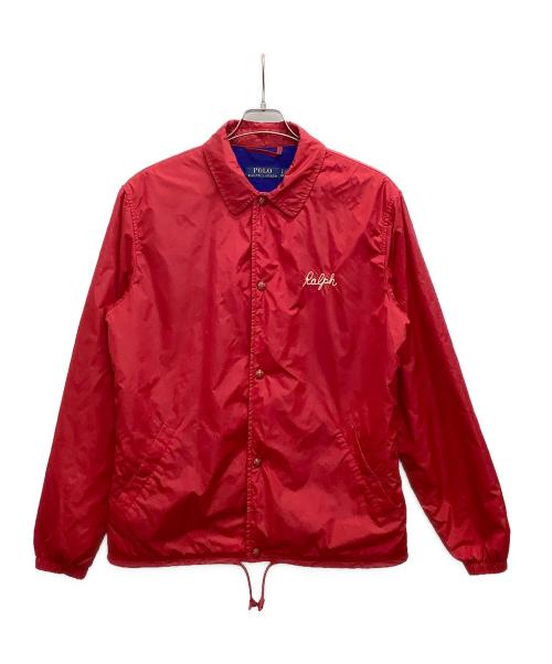 POLO RALPH LAUREN（ポロ・ラルフローレン）POLO RALPH LAUREN (ポロ・ラルフローレン) コーチジャケット レッド サイズ:Sの古着・服飾アイテム