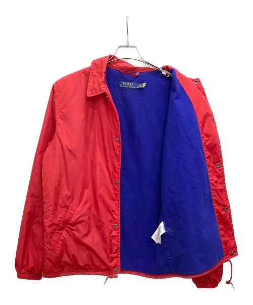POLO RALPH LAUREN（ポロ・ラルフローレン）POLO RALPH LAUREN (ポロ・ラルフローレン) コーチジャケット レッド サイズ:Sの古着・服飾アイテム