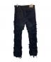 ROARDENIM (ロアーデニム) フレア フレイヤード スタックデニム ブラック サイズ:38×34：10000円