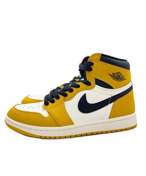 NIKE（ナイキ）NIKE (ナイキ) Air Jordan 1 Retro High OG イエロー×ホワイト サイズ:24cmの古着・服飾アイテム