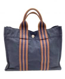 HERMES PARIS（エルメス パリ）の古着「フールトゥPM　ハンドバッグ」｜ネイビー