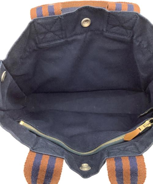 HERMES PARIS（エルメス パリ）HERMES PARIS (エルメス パリ) フールトゥPM　ハンドバッグ ネイビーの古着・服飾アイテム