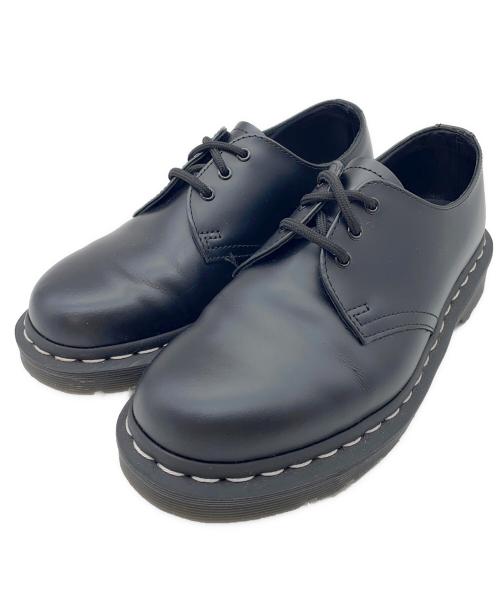 Dr.Martens（ドクターマーチン）Dr.Martens (ドクターマーチン) ホワイトステッチ 3ホール シューズ ブラック サイズ:24cmの古着・服飾アイテム