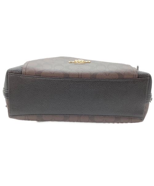 COACH（コーチ）COACH (コーチ) 2WAYバッグ　シグネチャー ブラウンの古着・服飾アイテム