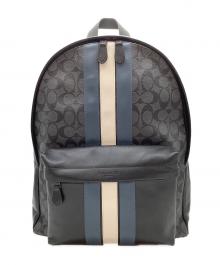 COACH（コーチ）の古着「リュック　シグネチャー」｜ネイビー