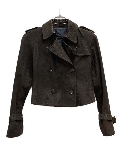 RUFFO（ルッフォ）RUFFO (ルッフォ) ラムレザージャケット ブラウン サイズ:40の古着・服飾アイテム