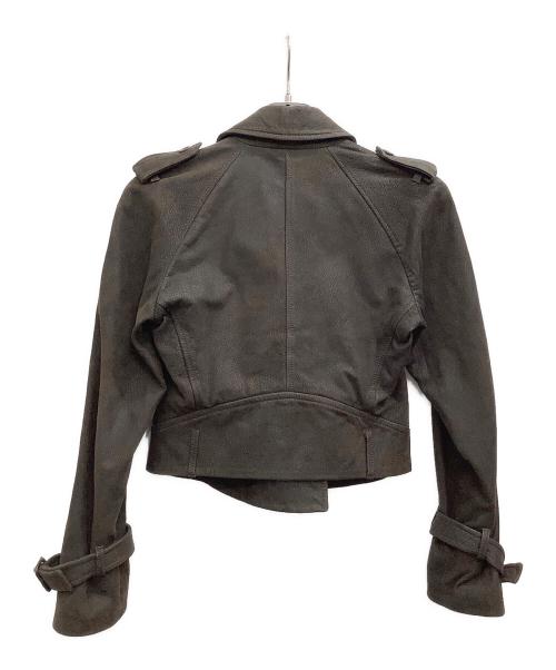 RUFFO（ルッフォ）RUFFO (ルッフォ) ラムレザージャケット ブラウン サイズ:40の古着・服飾アイテム