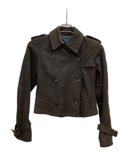 RUFFO（ルッフォ）RUFFO (ルッフォ) ラムレザージャケット ブラウン サイズ:40の古着・服飾アイテム