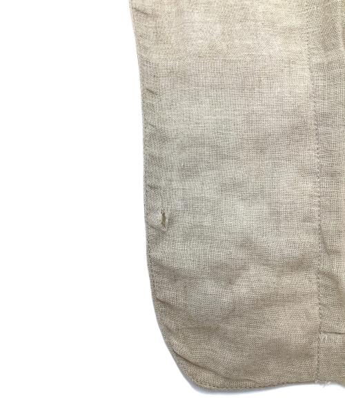 DOLCE & GABBANA（ドルチェ＆ガッバーナ）DOLCE & GABBANA (ドルチェ＆ガッバーナ) シルク混テーラードジャケット ベージュ サイズ:48の古着・服飾アイテム