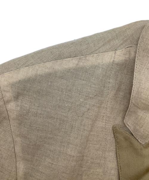DOLCE & GABBANA（ドルチェ＆ガッバーナ）DOLCE & GABBANA (ドルチェ＆ガッバーナ) シルク混テーラードジャケット ベージュ サイズ:48の古着・服飾アイテム