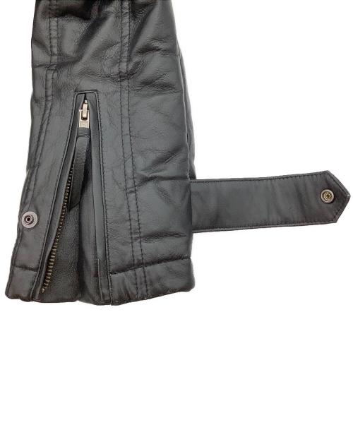 Liugoo Leathers（リューグーレザーズ）Liugoo Leathers (リューグーレザーズ) ダウンジャケット ブラック サイズ:Lの古着・服飾アイテム