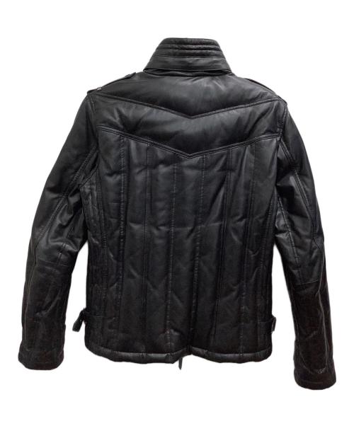 Liugoo Leathers（リューグーレザーズ）Liugoo Leathers (リューグーレザーズ) ダウンジャケット ブラック サイズ:Lの古着・服飾アイテム