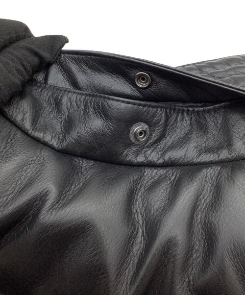 Liugoo Leathers（リューグーレザーズ）Liugoo Leathers (リューグーレザーズ) ダウンジャケット ブラック サイズ:Lの古着・服飾アイテム
