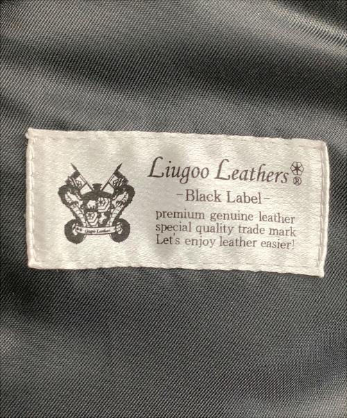 Liugoo Leathers（リューグーレザーズ）Liugoo Leathers (リューグーレザーズ) ダウンジャケット ブラック サイズ:Lの古着・服飾アイテム