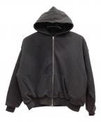 ）の古着「Quilted Silk Lining Hoodie」｜ブラック