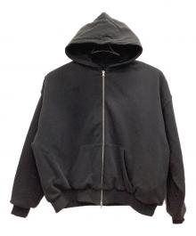 KEISUKE YOSHIDA（ケイスケヨシダ）の古着「Quilted Silk Lining Hoodie」｜ブラック