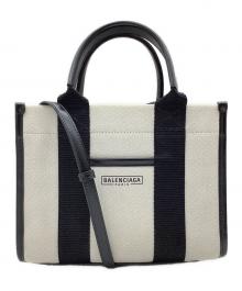 BALENCIAGA（バレンシアガ）の古着「2WAYバッグ　XS HARDWARE」｜ベージュ×ブラック