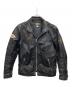 HARLEY-DAVIDSON（ハーレーダビッドソン）の古着「シングルライダースジャケット」｜ブラック