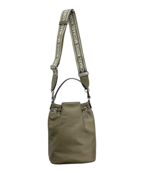 MICHAEL KORS（マイケルコース）MICHAEL KORS (マイケルコース) KHAI ナイロンスモール バケット 2WAYバッグ カーキの古着・服飾アイテム
