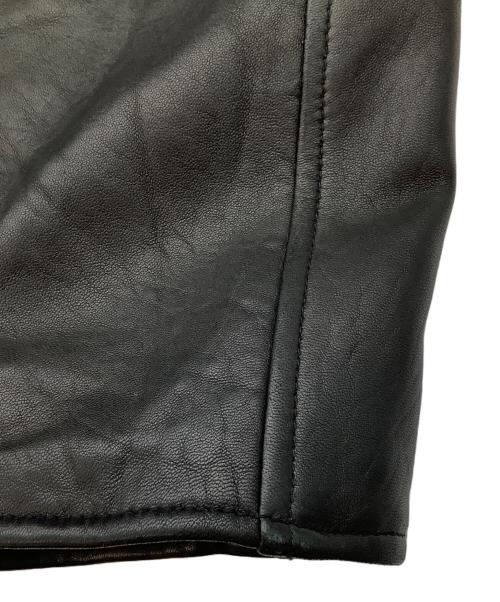 Eddie Bauer（エディーバウアー）Eddie Bauer (エディーバウアー) レザージャケット ブラック サイズ:XLの古着・服飾アイテム