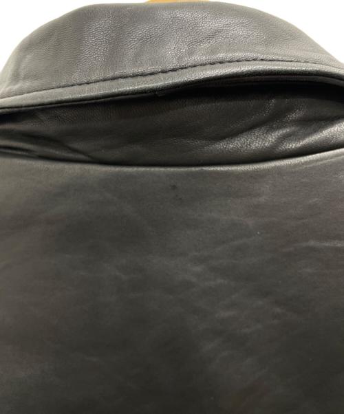 Eddie Bauer（エディーバウアー）Eddie Bauer (エディーバウアー) レザージャケット ブラック サイズ:XLの古着・服飾アイテム