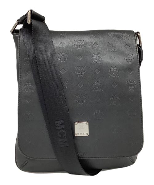 MCM（エムシーエム）MCM (エムシーエム) メッセンジャーバッグ ブラックの古着・服飾アイテム