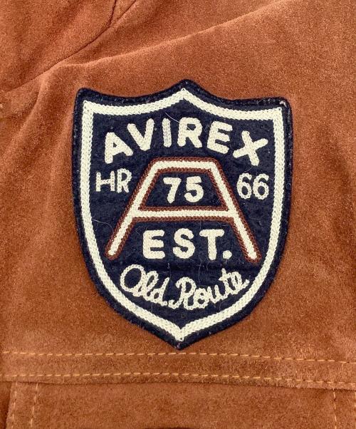 AVIREX（アヴィレックス）AVIREX (アヴィレックス) パッチジャケット ブラウン サイズ:Mの古着・服飾アイテム