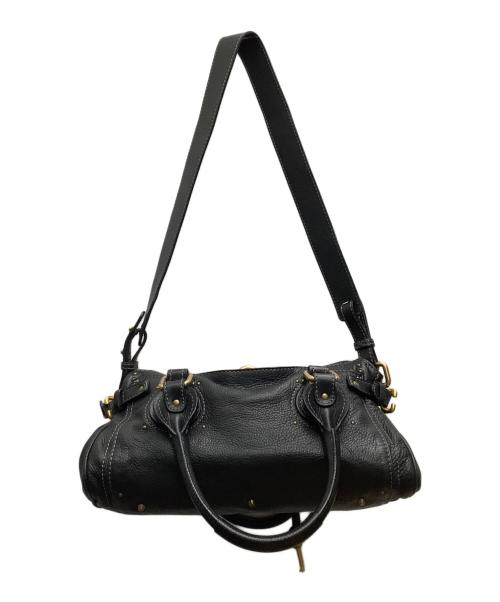 Chloe（クロエ）Chloe (クロエ) パディントン　2WAYバッグ ブラックの古着・服飾アイテム