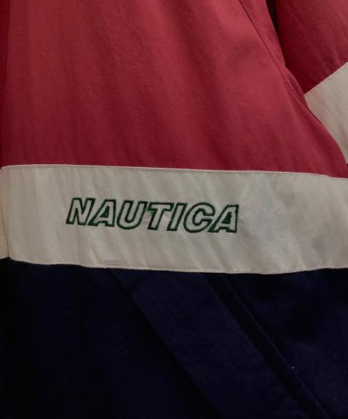 NAUTICA（ノーティカ）NAUTICA (ノーティカ) ダウンジャケット ネイビー×レッド サイズ:Lの古着・服飾アイテム