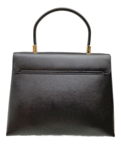 Salvatore Ferragamo（サルヴァトーレ フェラガモ）Salvatore Ferragamo (サルヴァトーレ フェラガモ) ガンチーニ　ハンドバッグ ブラックの古着・服飾アイテム
