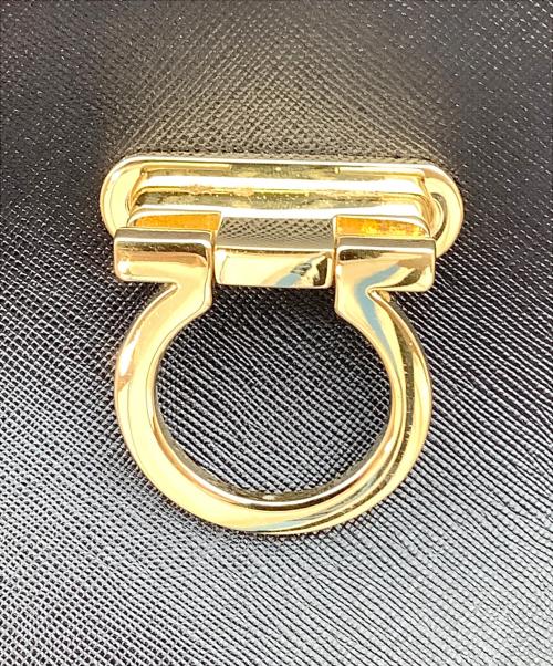 Salvatore Ferragamo（サルヴァトーレ フェラガモ）Salvatore Ferragamo (サルヴァトーレ フェラガモ) ガンチーニ　ハンドバッグ ブラックの古着・服飾アイテム