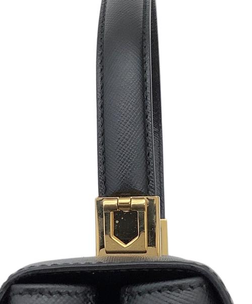 Salvatore Ferragamo（サルヴァトーレ フェラガモ）Salvatore Ferragamo (サルヴァトーレ フェラガモ) ガンチーニ　ハンドバッグ ブラックの古着・服飾アイテム