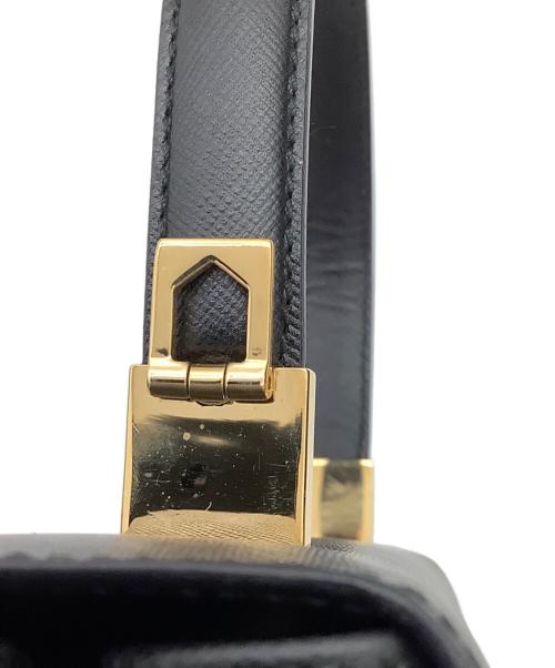 Salvatore Ferragamo（サルヴァトーレ フェラガモ）Salvatore Ferragamo (サルヴァトーレ フェラガモ) ガンチーニ　ハンドバッグ ブラックの古着・服飾アイテム