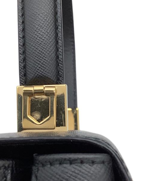 Salvatore Ferragamo（サルヴァトーレ フェラガモ）Salvatore Ferragamo (サルヴァトーレ フェラガモ) ガンチーニ　ハンドバッグ ブラックの古着・服飾アイテム