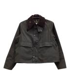 Barbourバブアー）の古着「ワックス コットン ショート ブルゾン」｜ダークブラウン