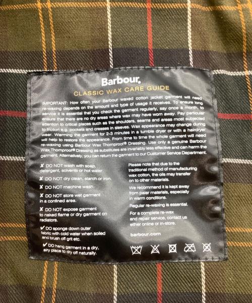 Barbour（バブアー）Barbour (バブアー) ワックス コットン ショート ブルゾン ダークブラウン サイズ:Sの古着・服飾アイテム