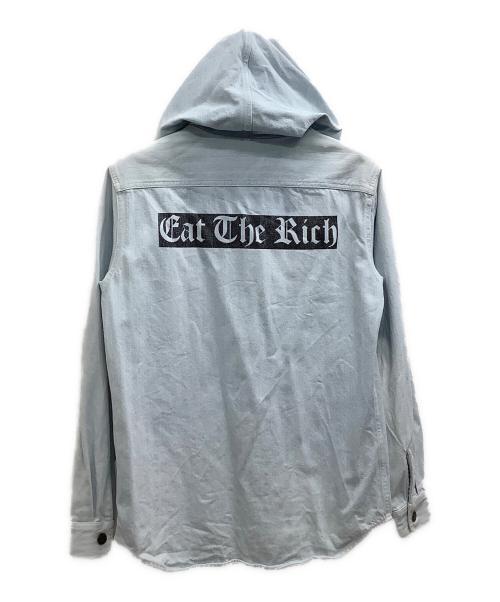 SUPREME（シュプリーム）SUPREME (シュプリーム) Hooded Denim Shirt インディゴ サイズ:Sの古着・服飾アイテム
