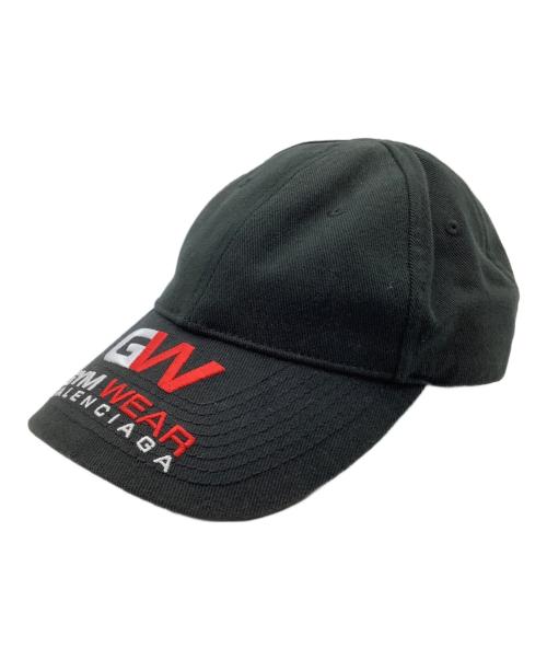 BALENCIAGA（バレンシアガ）BALENCIAGA (バレンシアガ) GYM WEAR Canvas Baseball Cap ブラックの古着・服飾アイテム